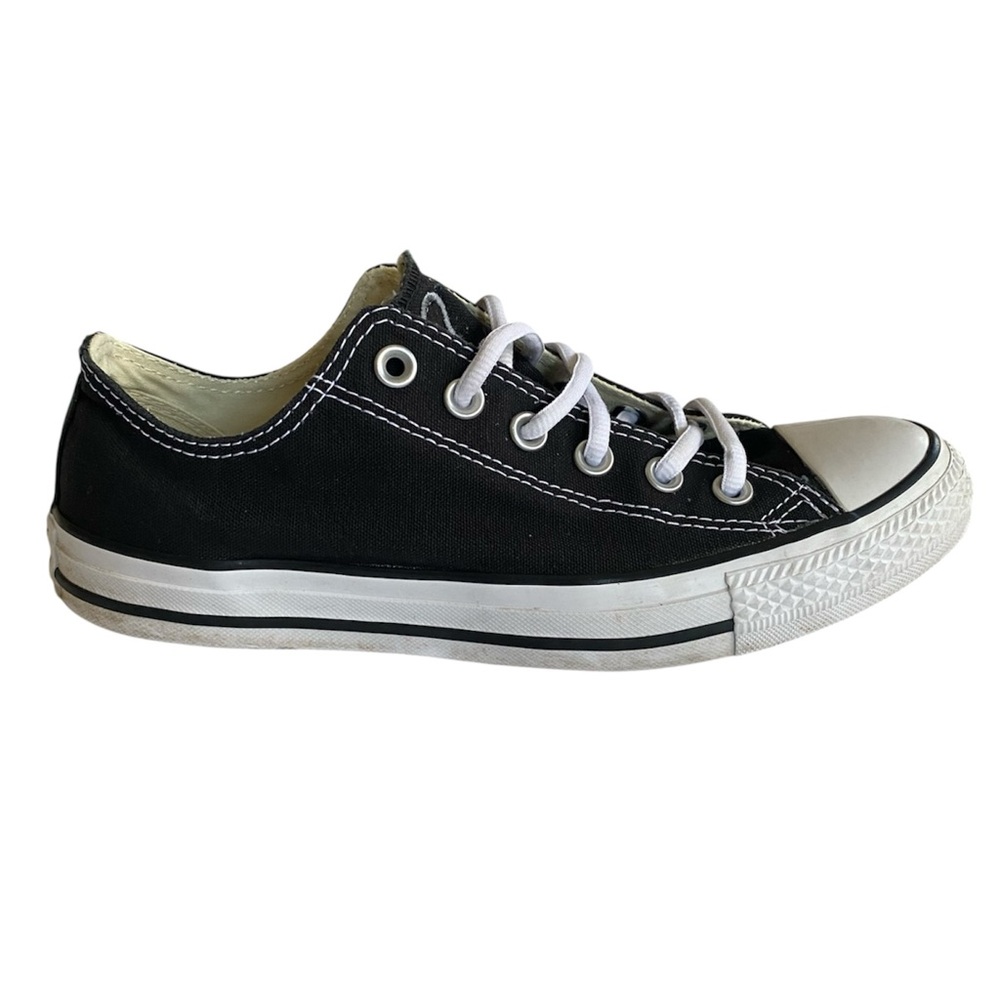 Converse Sneakers Women’s 9 Men’s 7 Black Custom French Bulldog Embroidery - Picture 7 of 14